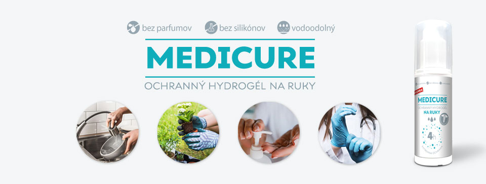 Bariérový hydrogél MEDICURE: Moderná ochrana a starostlivosť o pokožku v každom prostredí